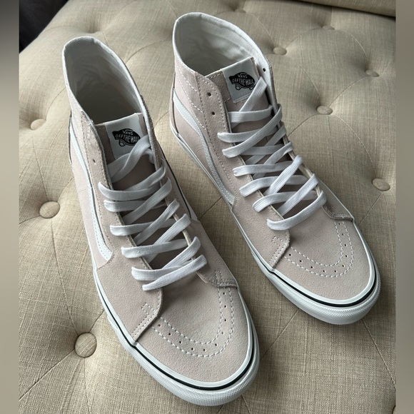 Vans Beige Hi-top Shoes Sz 13 Men’s - Picture 3 of 14